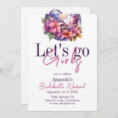 レッツガールズピンク最後のディスコバチェロレッテ 招待状 (正面/裏面)