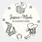 レッツガールナッシュビルバチェロレッテ ラウンドシール (正面)