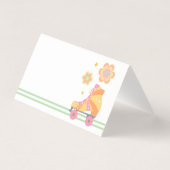 レッツガール転がロースケートで滑る折り畳みテントカード (裏面)