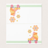 レッツガール転がロースケートで滑る折り畳みテントカード (外部フラット)