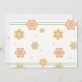 レッツガール転がロースケートで滑る誕生日写真 招待状 (裏面)