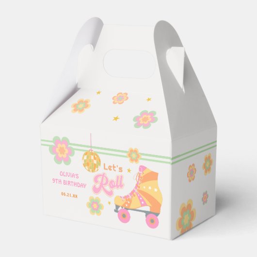 レッツガール転がローラスケートで滑る誕生会 フェイバーボックス (裏面サイド)