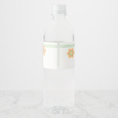 レッツガール転がローラスケートで滑る誕生会 ペットボトルラベル (裏面)