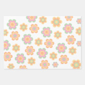 レッツガール転がローラスケートで滑る誕生会 ラッピングペーパーシート (正面3)