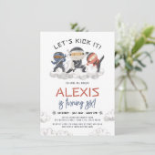 レッツキックイット忍者戦士武術アーツ誕生日 招待状 (スタンド正面)