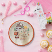 レッツキャンピングウッドシーキャ素朴ンプグラウンド誕生日 ペーパープレート (パーティー)