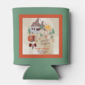 レッツキャンピングウッドシ素朴キャンプグラウンド誕生日 缶クーラー (裏面)