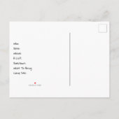 レッツキャンピングキャンプレトロ旅行 インビテーションポストカード (裏面)