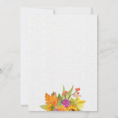 レッツギャザー秋 招待状 (裏面)