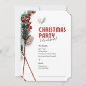 レッツクリスマス招待されパーティの招待状 招待状 (正面)