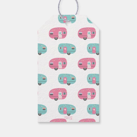 レッツグランピングガーリー誕生日お願い ギフトタグ (裏面)