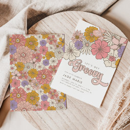 レッツグルービーレトロボホフローラ女子誕生日 招待状