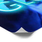 レッツグローネオンサイケデリックフェスティバルパーティーレイヴ ポスター (角)