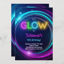 レッツグローパーティー誕生日招待状 招待状