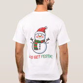 レッツゲイトフェスティバル雪だるま Tシャツ (裏面)