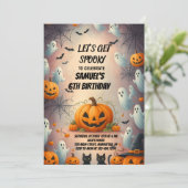 レッツゲー不気味ハローウィンパーティ招待状Pumpki 招待状 (スタンド正面)