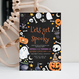 レッツゲー不気味ハローウィンパーティ誕生日 招待状