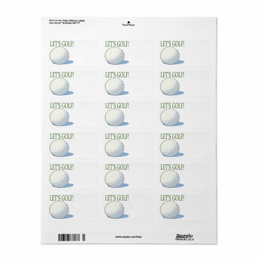 レッツゴルフ ラベル (フルシート)