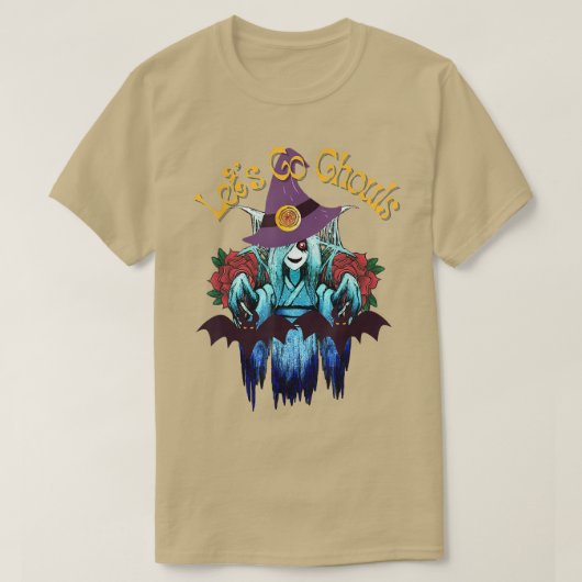 レッツゴーウルズレトロゴーレヒッパイハロウィーン Tシャツ (デザイン正面)