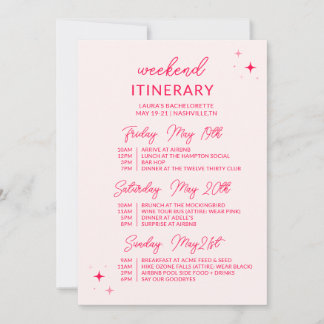 レッツゴーガールズウィークエンドバチェロレッテ 招待状