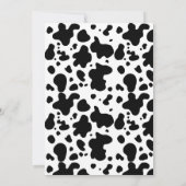 レッツゴーガールズウェスタン女性のカーボーイ誕生日 招待状 (裏面)