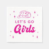 レッツゴーガールズカントリーバチェロレッテ スタンダードカクテルナプキン (正面)