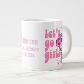 レッツゴーガールズディスコ女性のカーボーイバチェロレッテ ジャンボコーヒーマグカップ (正面右)