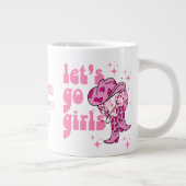 レッツゴーガールズディスコ女性のカーボーイバチェロレッテ ジャンボコーヒーマグカップ (右)