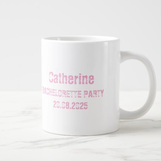 レッツゴーガールズディスコ女性のカーボーイバチェロレッテ ジャンボコーヒーマグカップ (右)