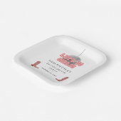 レッツゴーガールズディスコ女性のカーボーイバチェロレッテ ペーパープレート (傾斜あり)