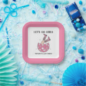 レッツゴーガールズディスコ女性のカーボーイバチェロレッテ ペーパープレート (パーティー)