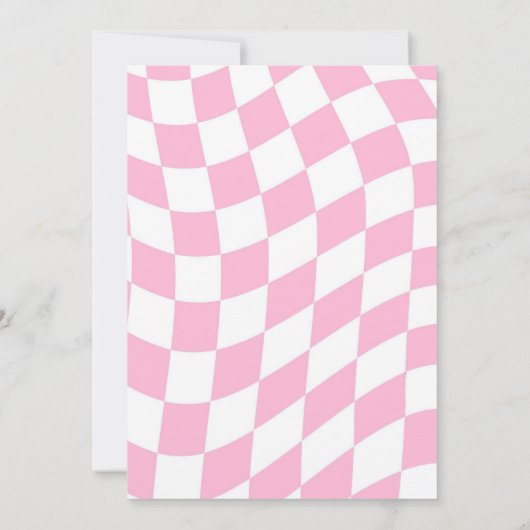 レッツゴーガールズピンク宇宙ディスコ女性のカーボーイ誕生日 招待状 (裏面)