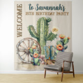レッツゴーガールズ女性のカーボーイウェスタン誕生日ウェルカム タペストリー (インサイチュ)