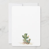 レッツゴーガールズ女性のカーボーイウエスタンサボス誕生日 招待状 (裏面)