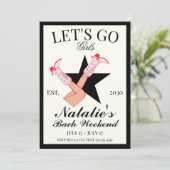 レッツゴーガールズ女性のカーボーイバチェロレッテの日程 招待状 (スタンド正面)