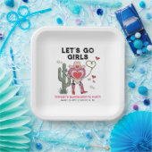 レッツゴーガールズ女性のカーボーイバチェロレッテ週末 ペーパープレート (パーティー)