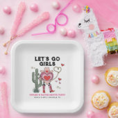 レッツゴーガールズ女性のカーボーイバチェロレッテ週末 ペーパープレート (パーティー)