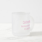 レッツゴーガールズ女性のカーボーイパーソナライズされたバチェロレッテ フロストグラスマグカップ (正面右)