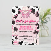レッツゴーガールズ女性のカーボーイロデオディスコ招待状 招待状 (スタンド正面)