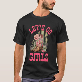 レッツゴーガールズ サボテン カウガール ナッシュビル バチェラーエット Tシャツ