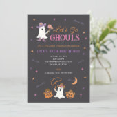 レッツゴーグルスウェスタンハロウィーン誕生日招待状 招待状 (スタンド正面)
