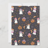 レッツゴーグルスウェスタンハロウィーン誕生日招待状 招待状 (裏面)