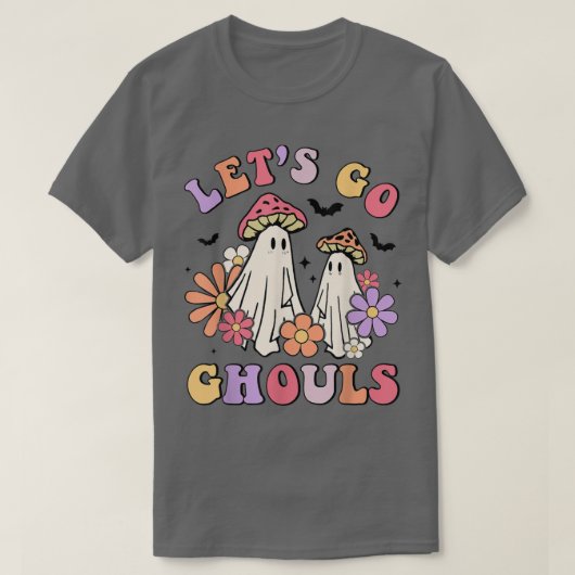 レッツゴーグルスキノコ幽霊ハロウィングルービーレ Tシャツ (デザイン正面)