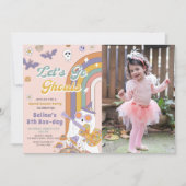 レッツゴーグルスグルーヴィハロウィーン幽霊誕生日 招待状 (正面)