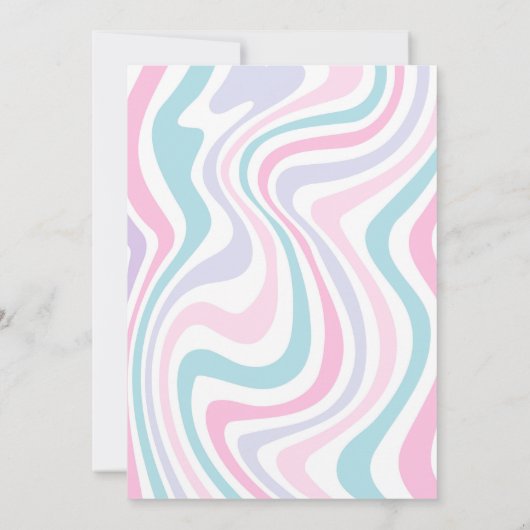 レッツゴーグルハロウィンキュートピンク幽霊誕生日 招待状 (裏面)