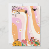 レッツゴーグルハロウィーンレトログルービー誕生日 招待状 (裏面)