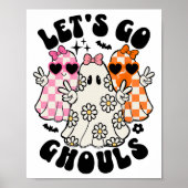 レッツゴーグルハロウィーン幽霊フローラシー不気味ズ ポスター (正面)