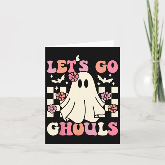 レッツゴーグルハロウィーン幽霊衣装レトロGroo カード (正面)