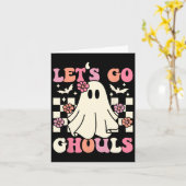 レッツゴーグルハロウィーン幽霊衣装レトロGroo カード (黄色い花)