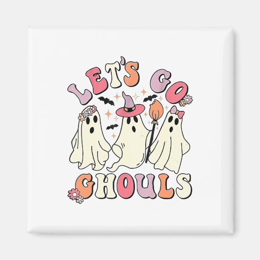 レッツゴーグルハロウィーン幽霊 マグネット (正面)